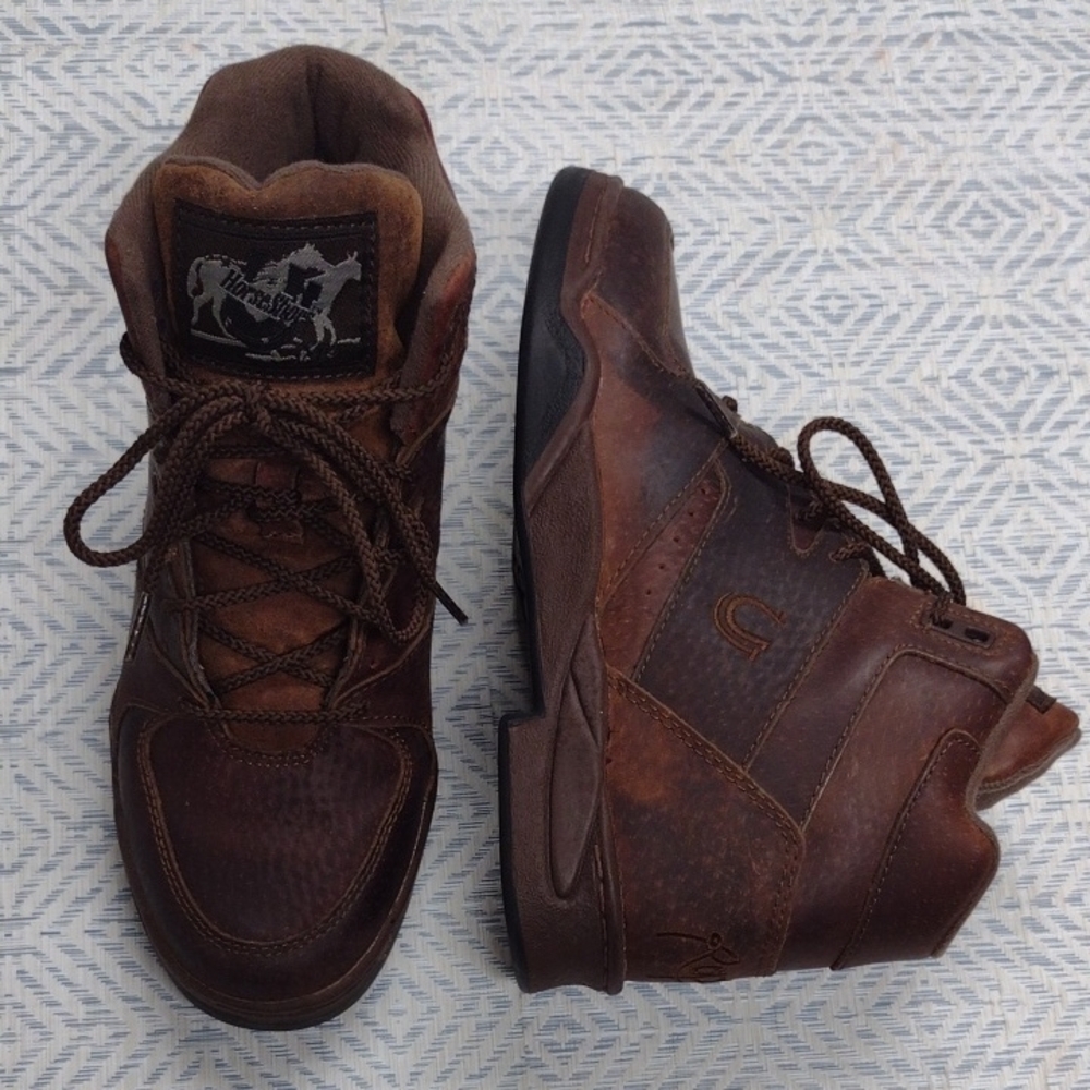 Roper Horse Shoes Women's Hiking Brown Leather Boots